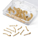 Dental Orthodontic Lingual Button Chain Monoblock Golden Round Mesh Base 10Pcs/Box - pairaydental.com