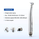 COXO CX207-2 LED High-speed Air Turbine Handpiece with Generator Mini Head 4 Holes Coupler #H05-MP4 - pairaydental.com