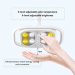 Dental Unit Chair LED Oral Light 8 Lights 10W 5-level Dual-Color Adjustable - pairaydental.com