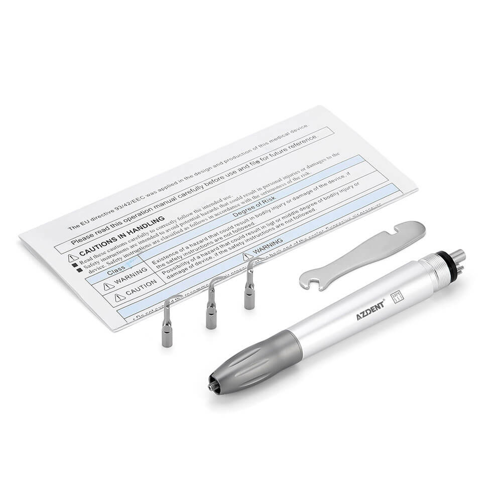 4 Holes Dental Air Scaler Handpiece Super Sonic Scaling Handle with 3 Tips (G1,G2,G4) - pairaydental.com
