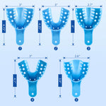 Dental Impression Trays Perforated & Autoclavable Plastic 12 Pcs/Bag 10 Sizes Available - pairaydental.com
