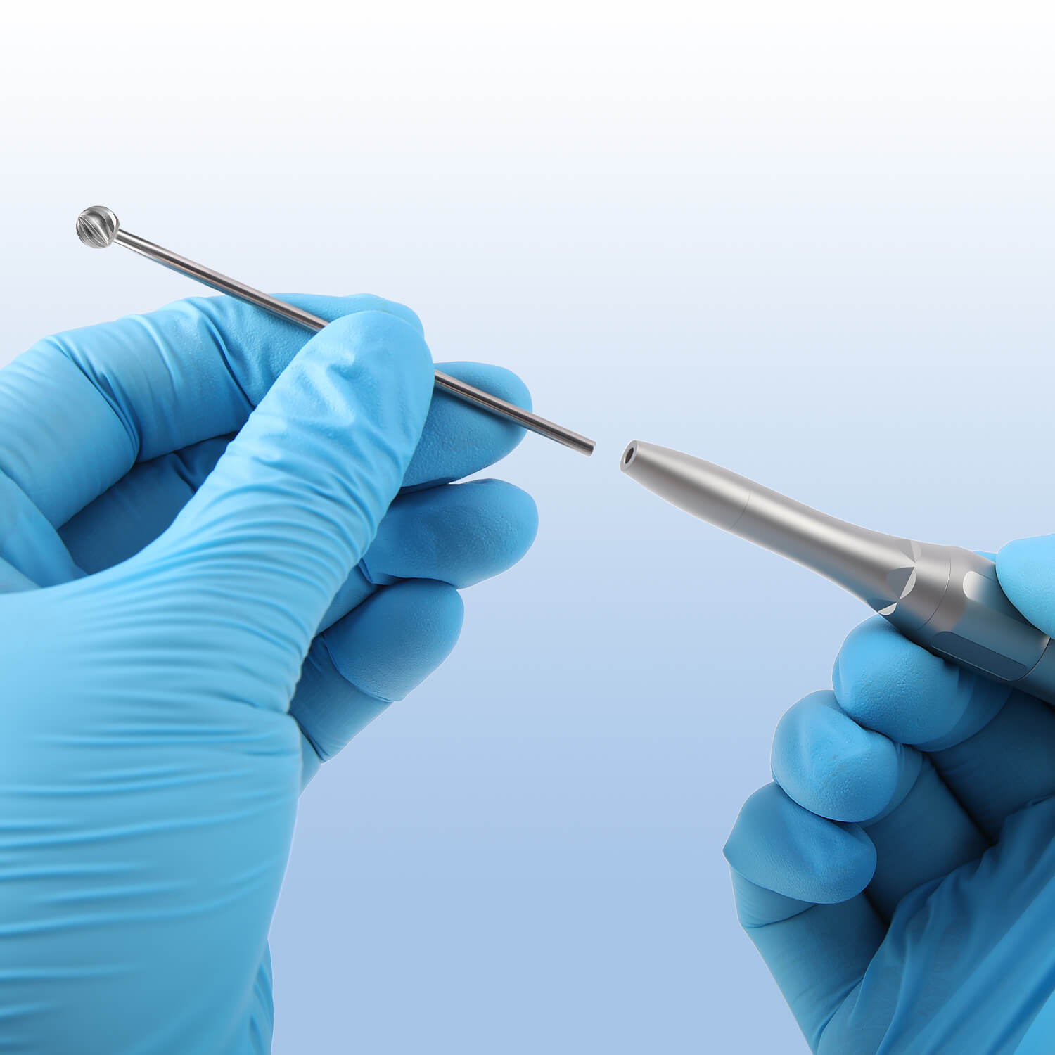 Dental Surgical HP Round Carbide Burs 70mm Head Sizes #1-7 for Oral Surgery & Bone Trimming 1Pc/Box - pairaydental.com