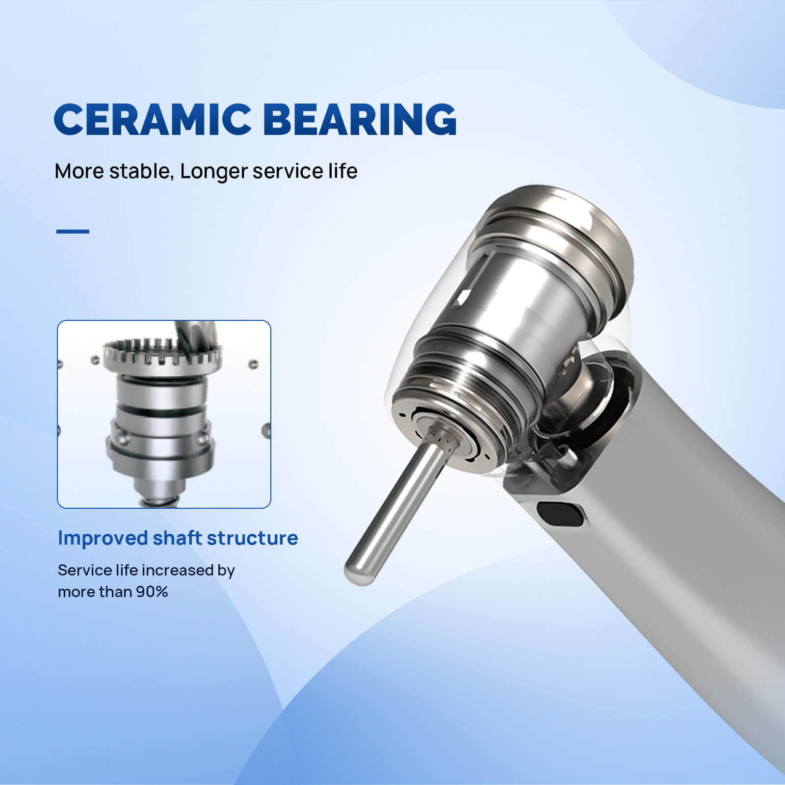 COXO CX235C7 1:5 Electric Fiber Optic Contra Angle Handpiece Mini Head Inner Channel #C7-4 - pairaydental.com/
