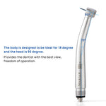 COXO CX207-B X TITAN High Speed Air Turbine Handpiece 4 Holes Super Torque 4 Port Spray H33-SP4 - pairaydental.com