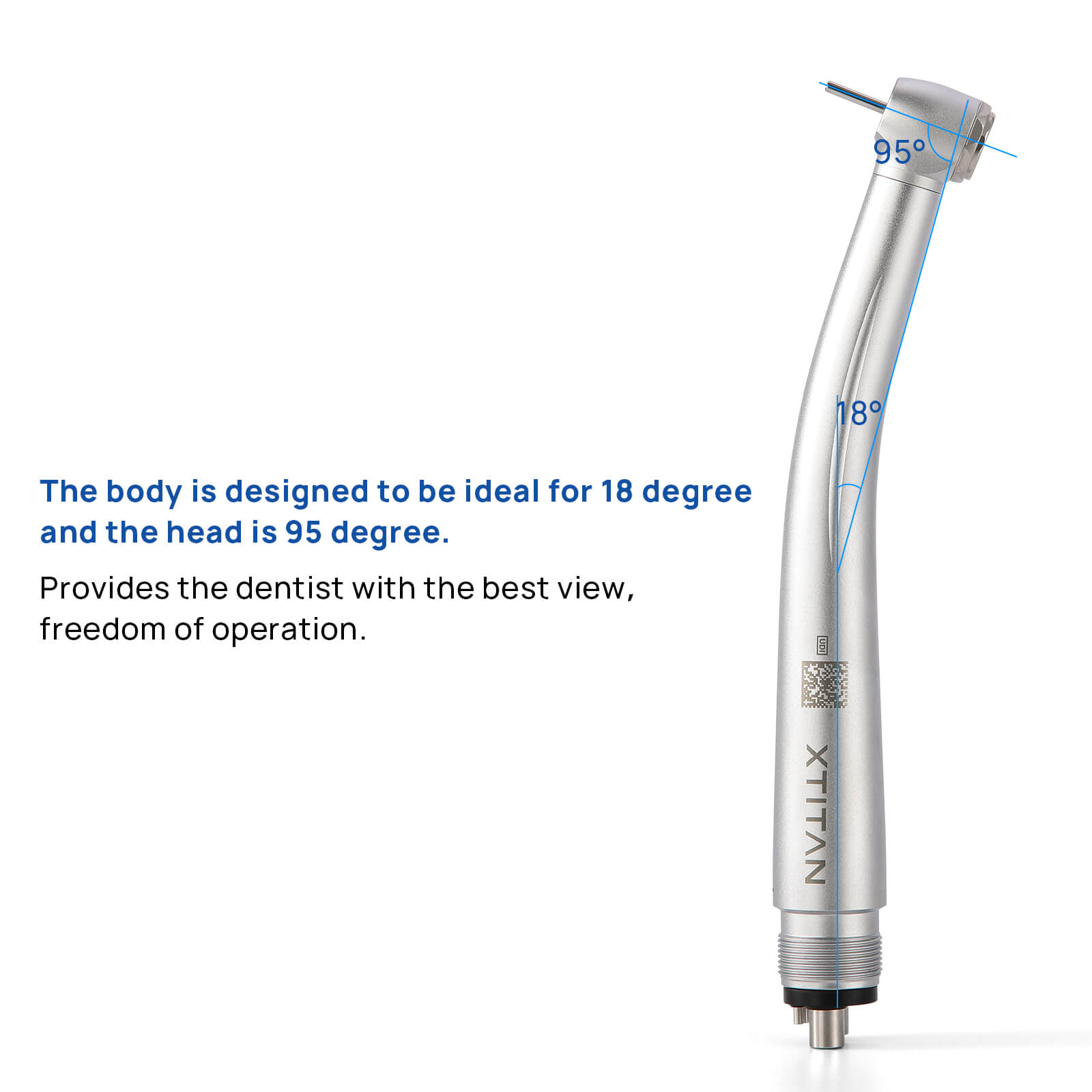 COXO CX207-B X TITAN High Speed Air Turbine Handpiece 4 Holes Super Torque 4 Port Spray H33-SP4 - pairaydental.com