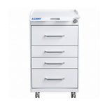 Dental Mobile Cabinet Cart with Hidden Side Auxiliary Drawer Power Socket 4 Drawers - pairaydental.com