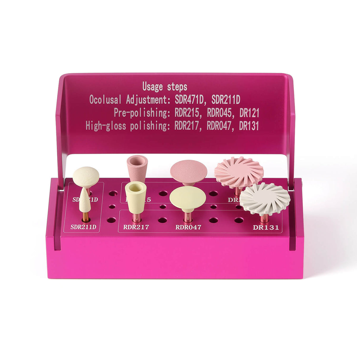 Dental Zirconia Composite Polishing Kit All‑purpose Bur Set RA 2.35mm 8pcs/Kit - pairaydental.com
