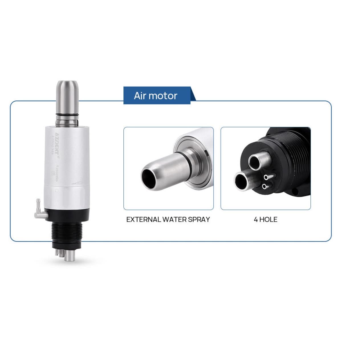 4 Holes Dental Shadowless LED E-generator High and Low Speed Handpiece Kit - pairaydental.com