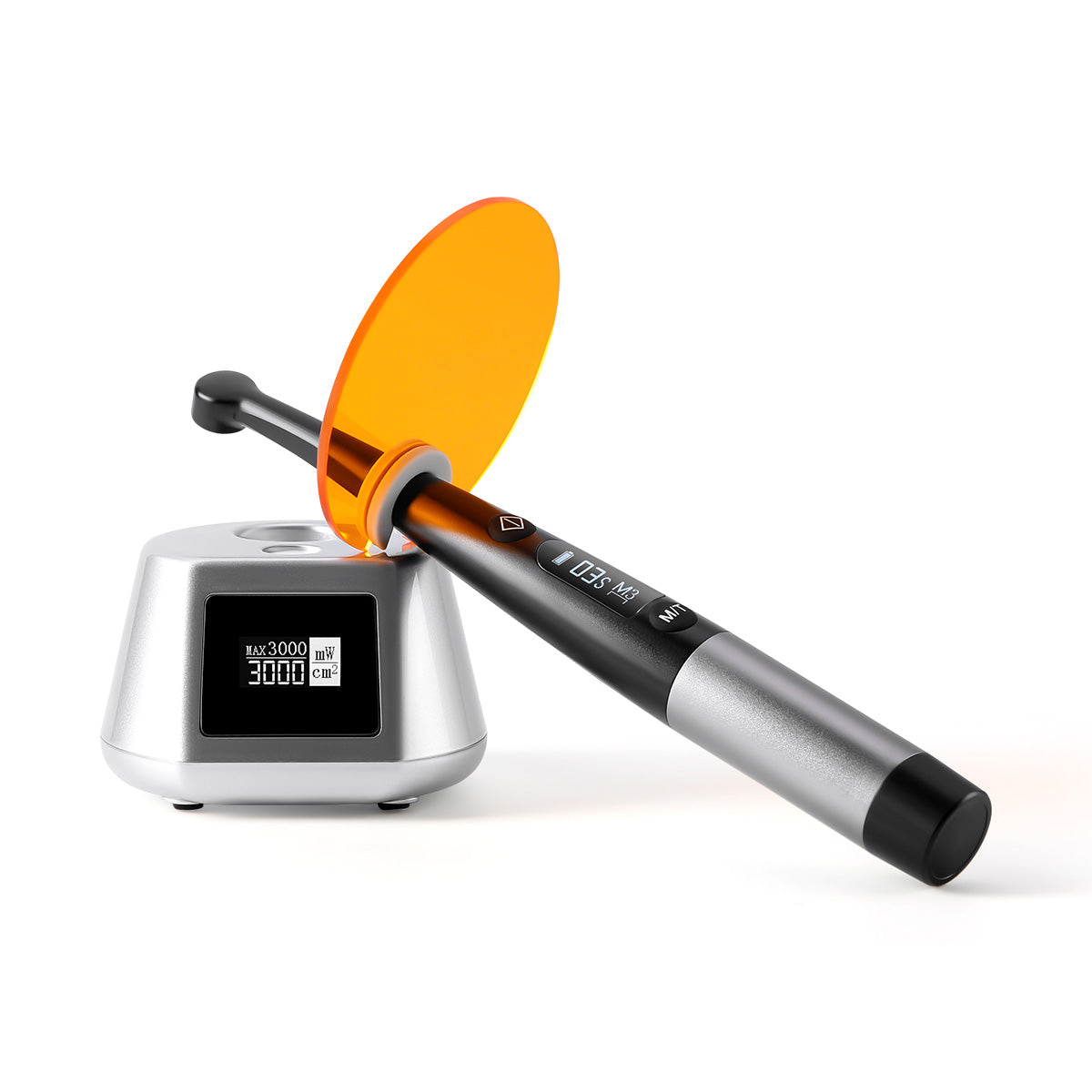 LED Curing Light Cordless 1 Sec Cure Wide Spectrum Metal Body 7 Modes 3100mW/cm² - pairaydental.com