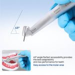 COXO CX235C7 45° Electric Handpiece 1:4.2 Contra Angle Fiber Optic Internal Water #C7-3 - pairaydental.com