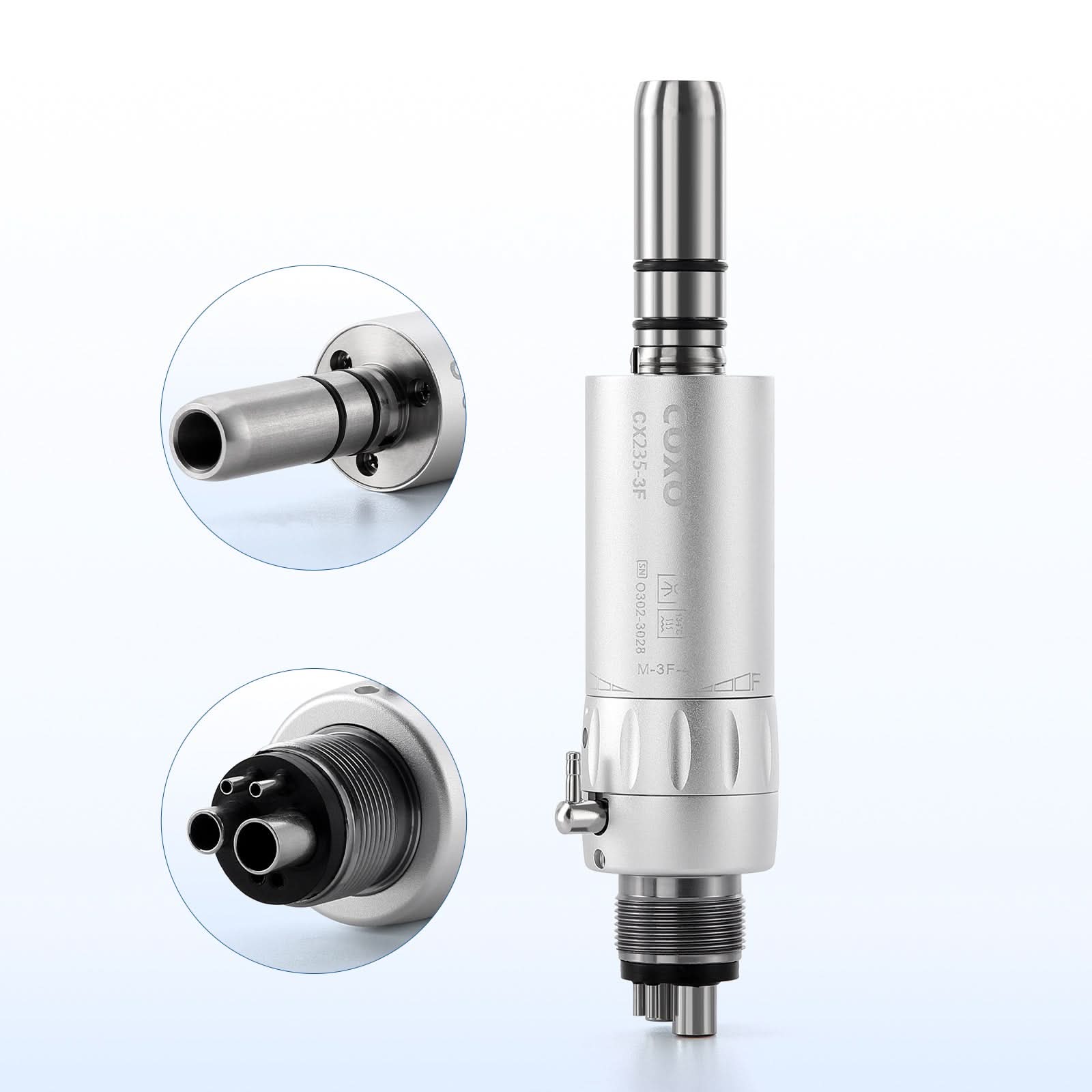 COXO 1:1 Dental Low Speed Handpiece External Air Motor 4 Hole #M-3F-4 - pairaydental.com