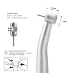 COXO CX207-G High Speed Air Turbine Handpiece Fiber Optic & 6 Holes LED Quick Coupler - pairaydental.com