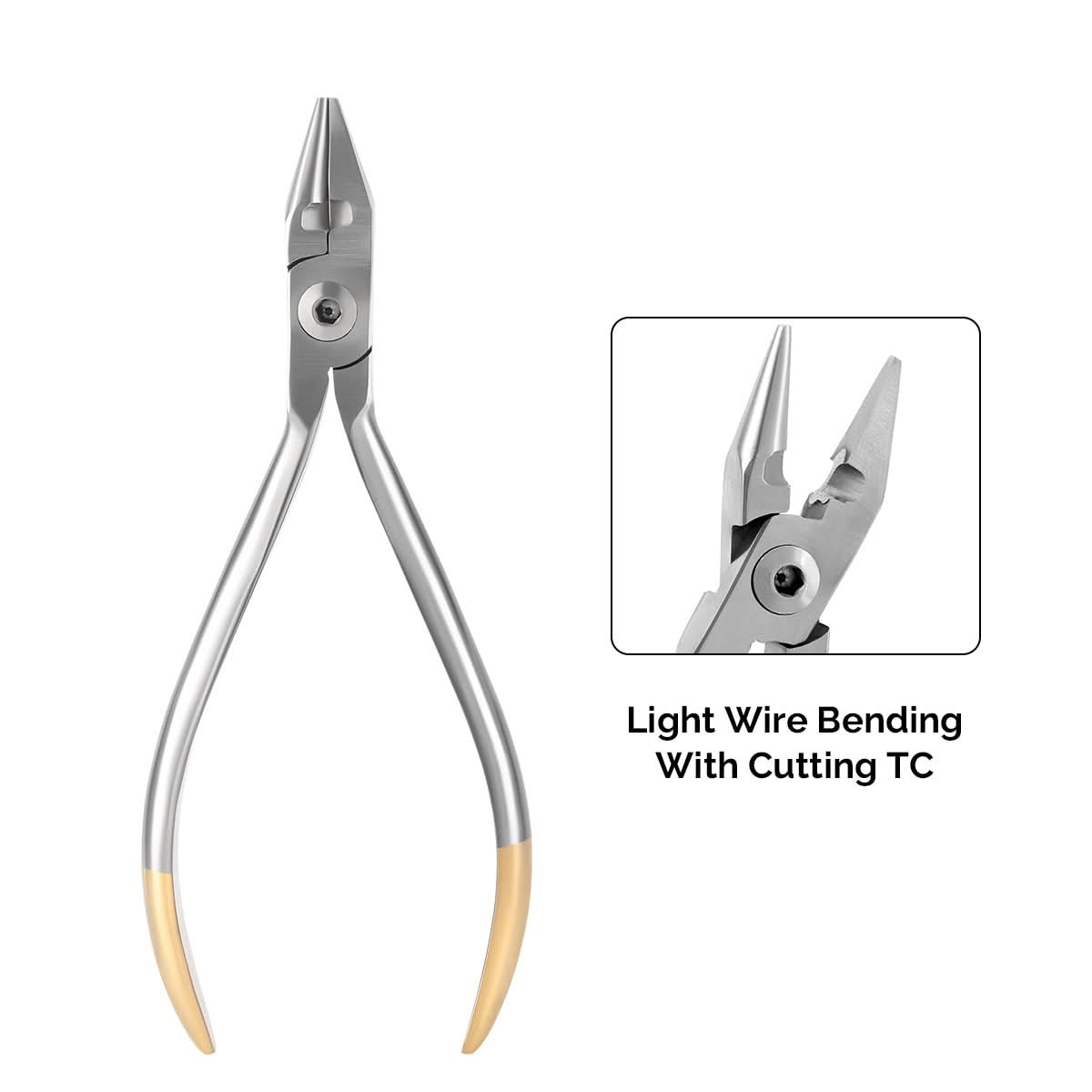Orthodontic Instrument Light Wire Bending Plier with Cutting TC - pairaydental.com