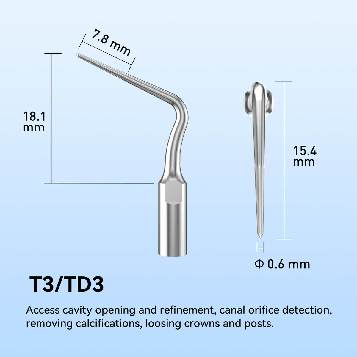 Woodpecker Dr Talal's Endo Kit Endodontic Ultrasonic Scaler Tips Kit TD1-TD6 6Pcs/Kit - pairaydental.com