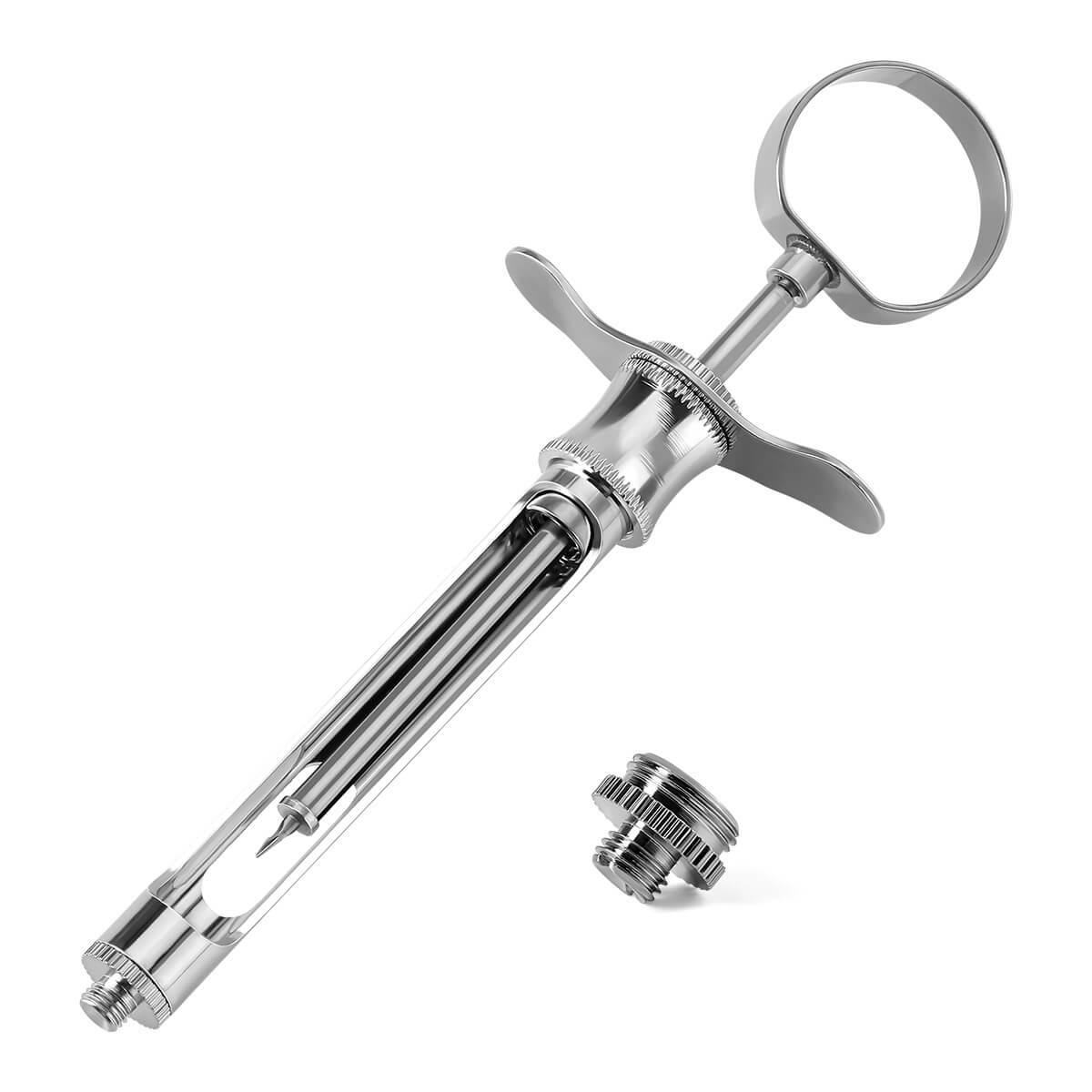 Dental Injection Syringe Stainless Steel 1.8ml Hook /Sharp Head - pairaydental.com