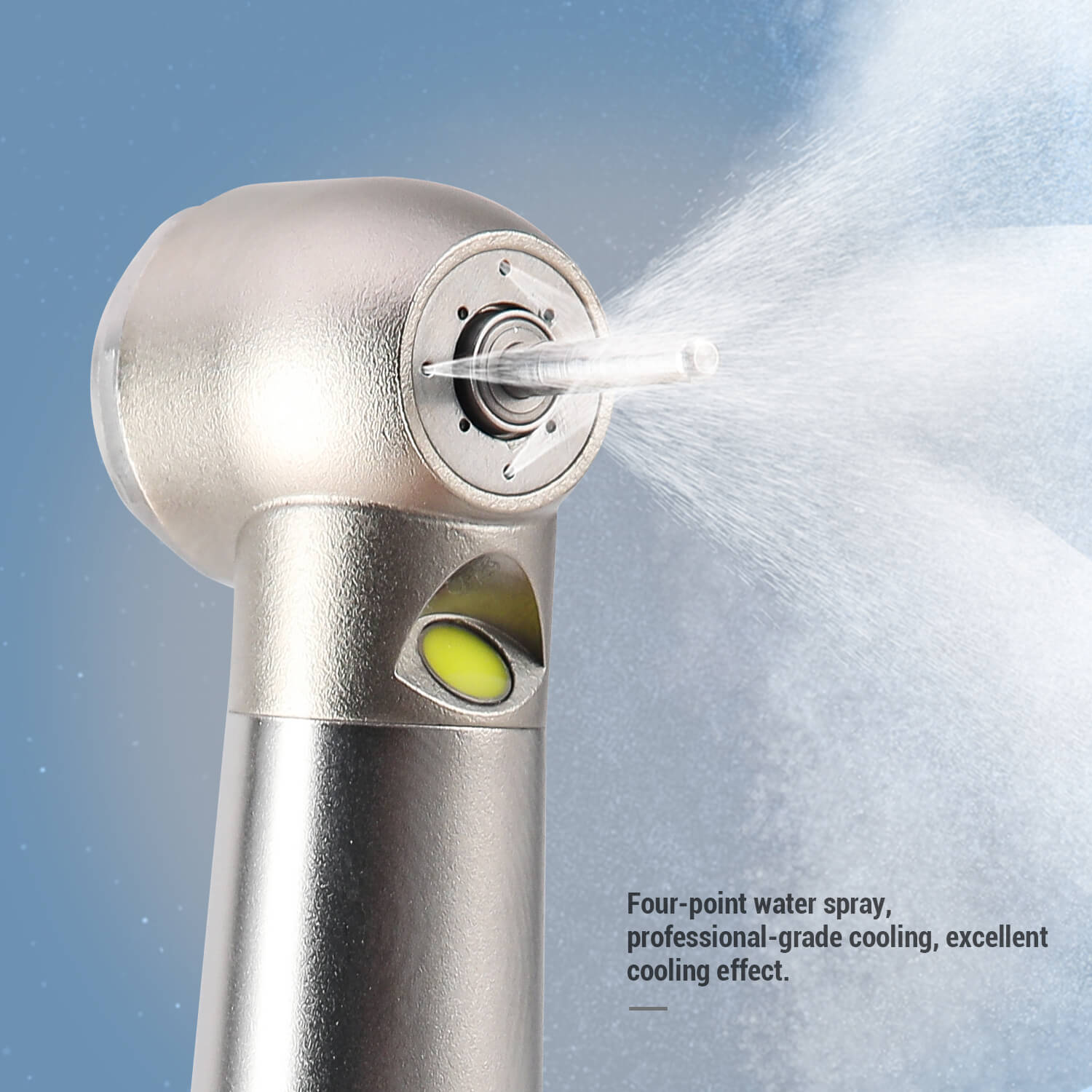 Dental High Speed Handpiece LED Push Button Ceramic Bearing 4 Hole Air Turbine - pairaydental.com