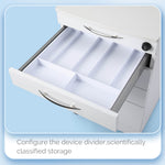 Dental Mobile Cabinet Cart Quartz Countertop and Stainless Steel Four-Drawer - pairaydental.com