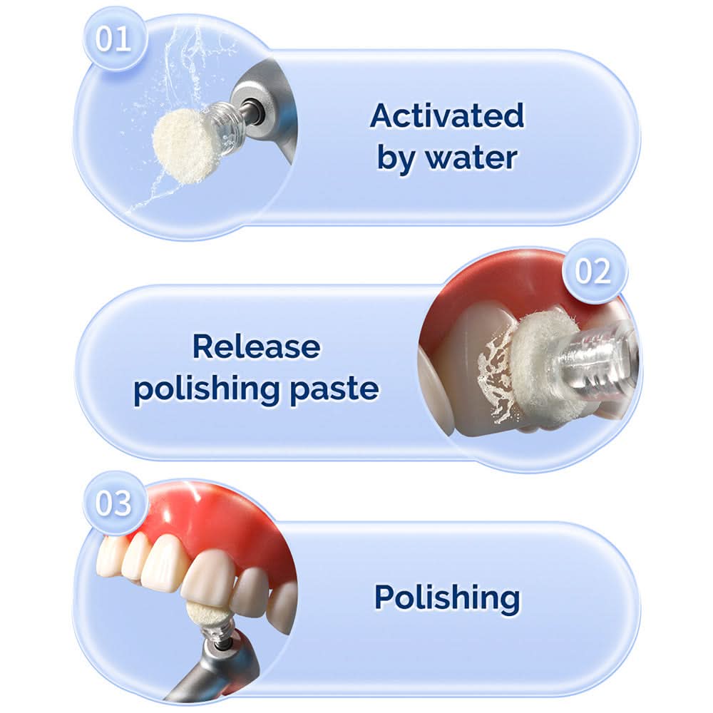 Dental Disposable Composite Polishing Disk with Mandrel 50pcs/Box - pairaydental.com