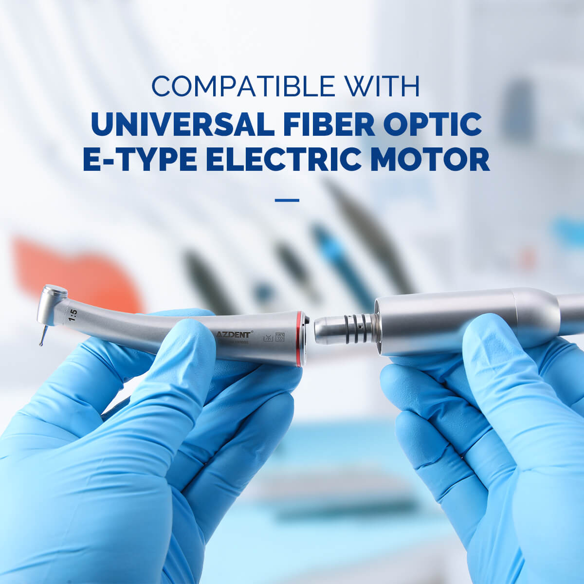 Dental Mini 1:5 Fiber Optic Increase Contra Angle Handpiece Internal Water Quattro Spray - pairaydental.com