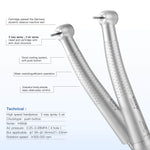 COXO CX207-W High Speed Air Turbine Handpiece with 4 Holes Quick Coupler