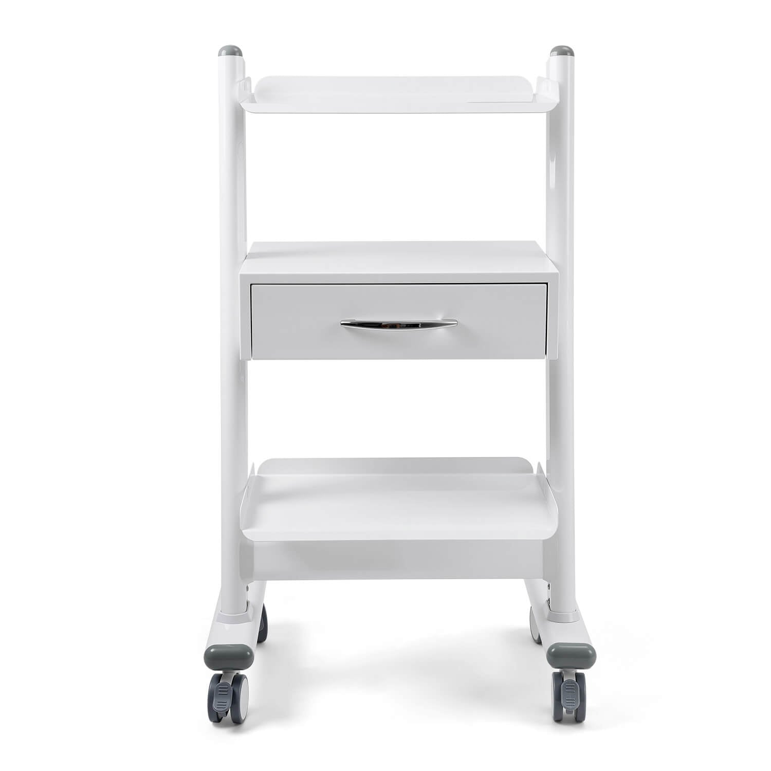 Dental Medical Mobile 3-layer Trolley Metal Built-in Socket Cart - pairaydental.com