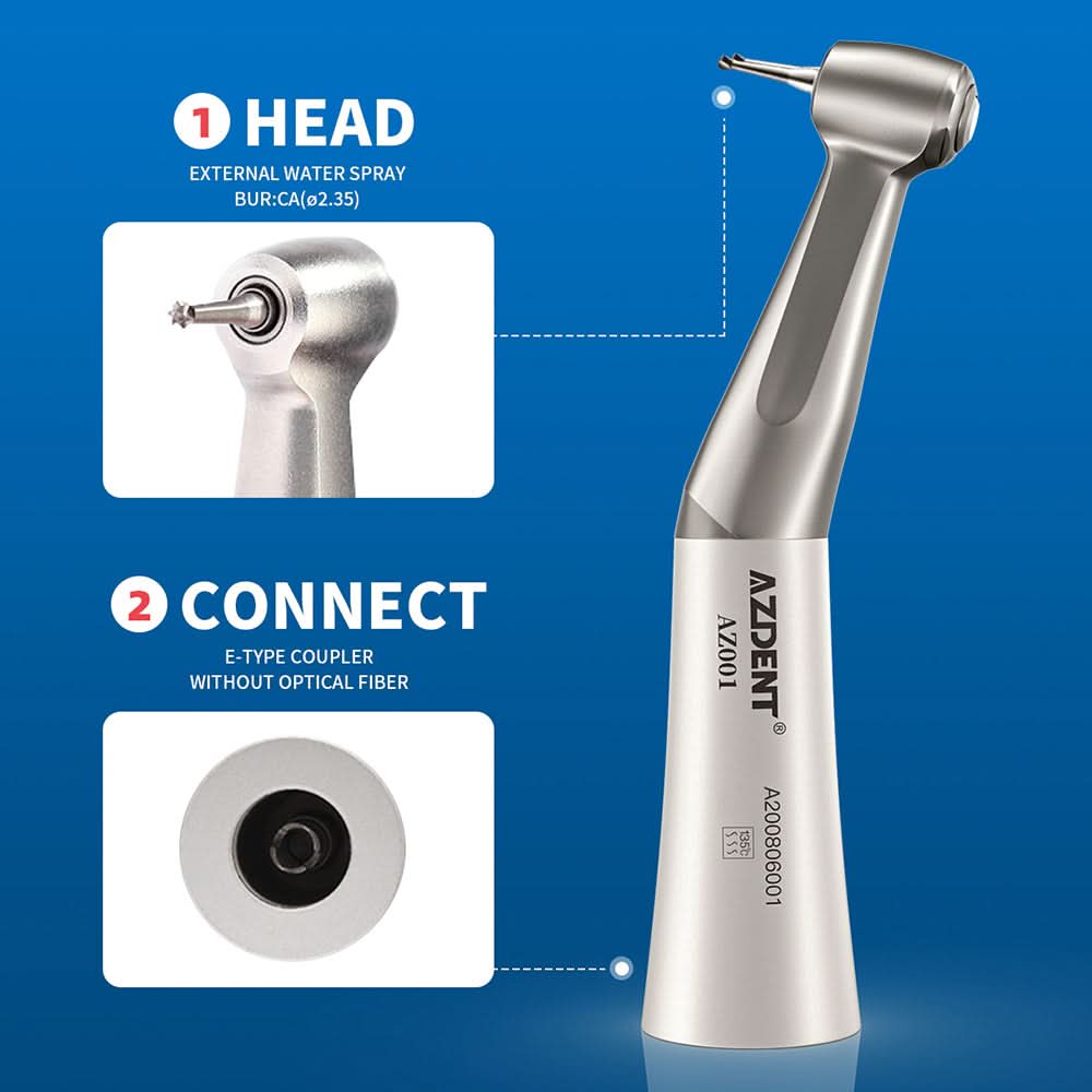 2 Hole Low Speed Handpiece & Air Motor Set External Water Spray - pairaydental.com