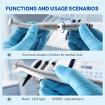 COXO CX207-G High Speed Air Turbine Handpiece Fiber Optic & 6 Holes LED Quick Coupler - pairaydental.com