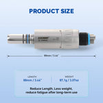 Dental Mini Fiber Optic Air Motor 1:1 Internal Water Spray 6 Hole - pairaydental.com