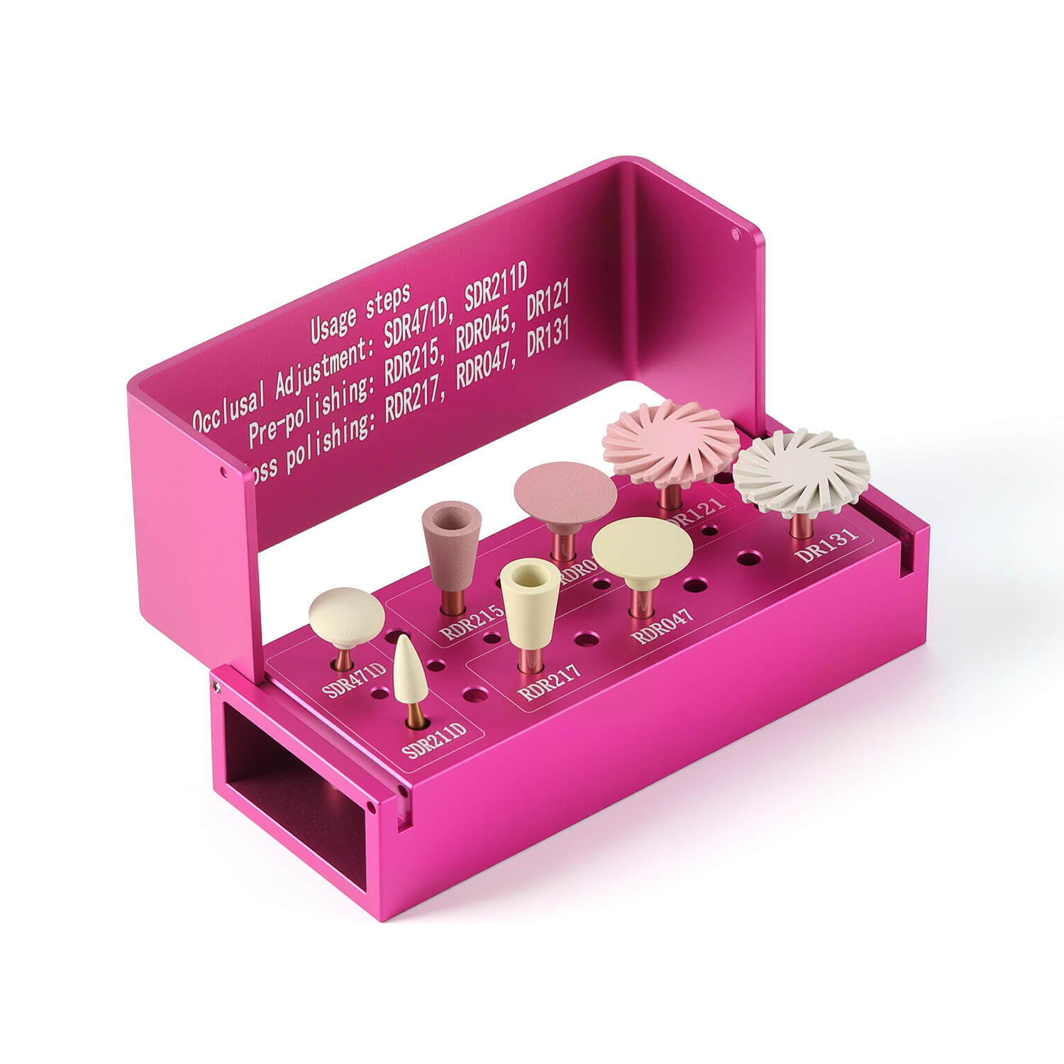 Dental Zirconia Composite Polishing Kit All‑purpose Bur Set RA 2.35mm 8pcs/Kit - pairaydental.com
