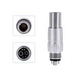 LED Fiber Optic High Speed Handpiece Standard Head Three Water Spray Push Button & 6 Holes Quick Coupler - pairaydental.com