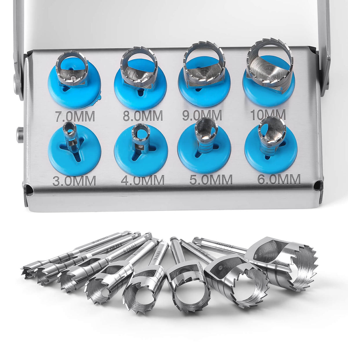 Dental Implant Bone Trephine Drill Surgical Instrument Short Type 8pcs/Set - pairaydental.com