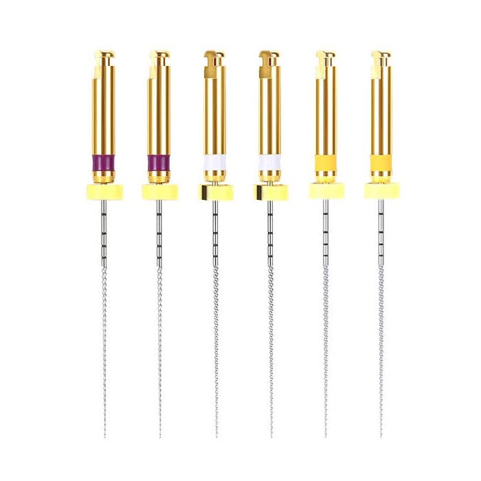 Endo Niti Rotary Files Engine Use 25mm Assorted 6Pcs/Pack - pairaydental.com