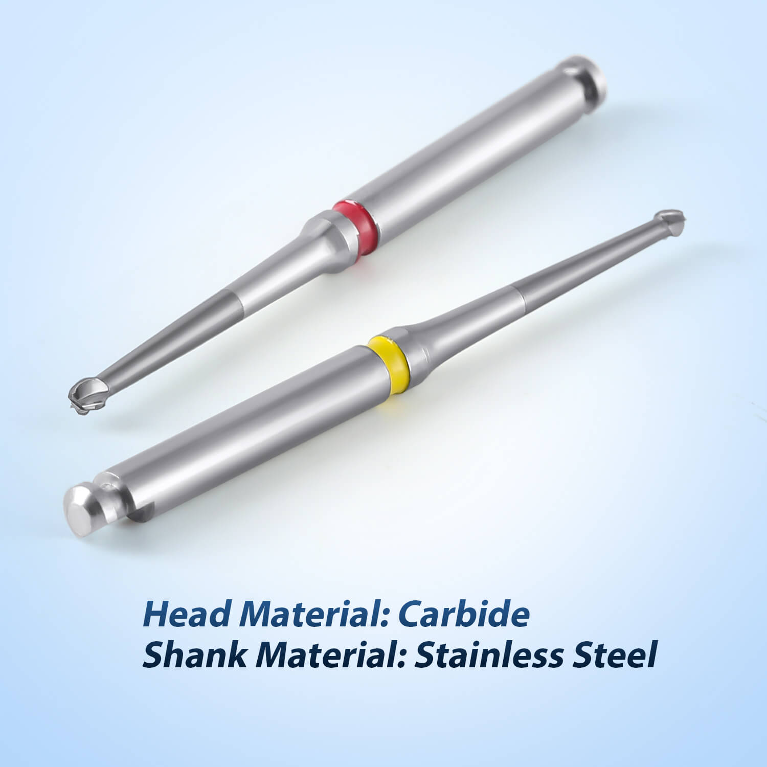 Dental Minimal Invasive Endodontic Carbide Burs Long Neck RA Round 31mm/34mm 6pcs/Pack - pairaydental.com