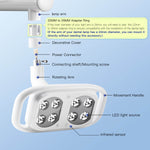 Dental Unit Chair LED Oral Light 8 Lights 10W 5-level Dual-Color Adjustable - pairaydental.com