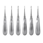 Dental Root Elevators Straight (#1-3) & Curved (#4-6) - pairaydental.com