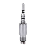 LED Fiber Optic High Speed Handpiece Three Water Spray Standard Head Push Button 4/6 Holes Quick Coupler - pairaydental.com