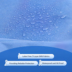 Disposable Lab Coat knee length wth 3 Pockets for Medical Dental Hospital Blue - pairaydental.com