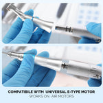 Dental Low Speed Handpiece Kit Latch Contra Angle Air Motor 4 Holes - pairaydental.com