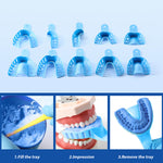 Dental Impression Trays Perforated & Autoclavable Plastic 12 Pcs/Bag 10 Sizes Available - pairaydental.com
