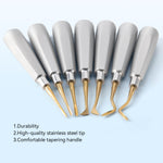 Dental Root Elevators Stainless Steel Extraction Tools Straight/Cryer/Apical - pairaydental.com