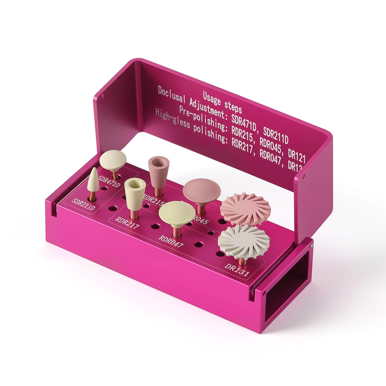Dental Zirconia Composite Polishing Kit All‑purpose Bur Set RA 2.35mm 8pcs/Kit - pairaydental.com