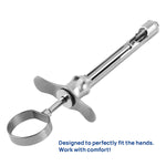 Dental Injection Syringe Stainless Steel 1.8ml Hook /Sharp Head - pairaydental.com