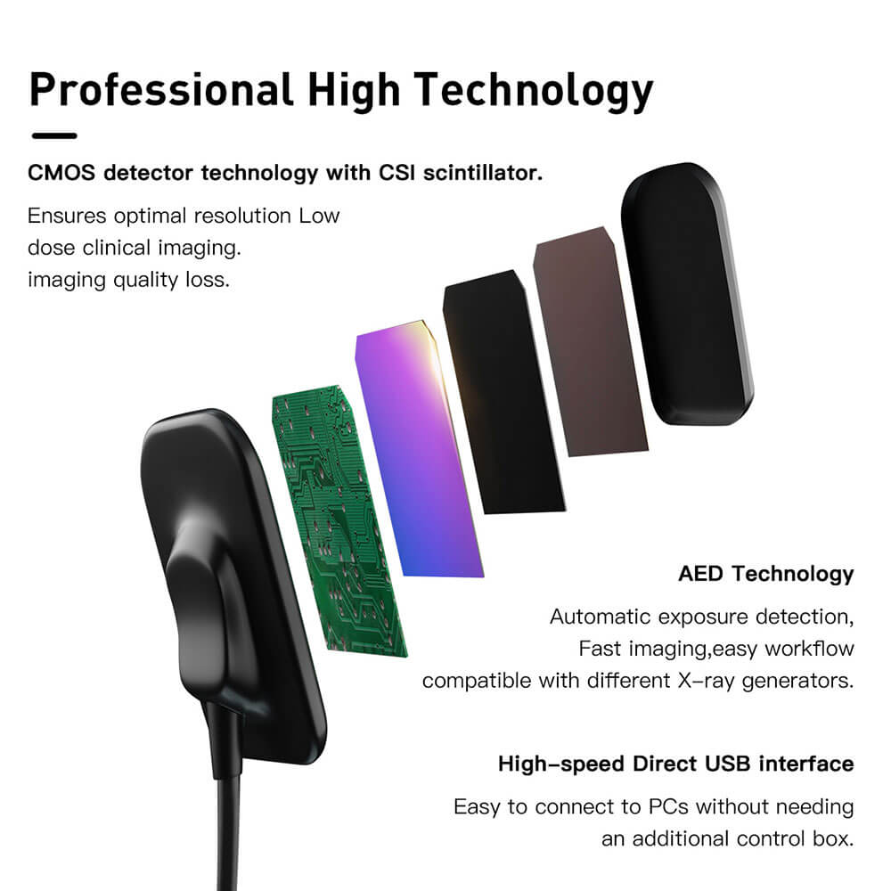 Dental Digital X-Ray Sensor Intraoral HD Image System With Software S1/S2 - pairaydental.com