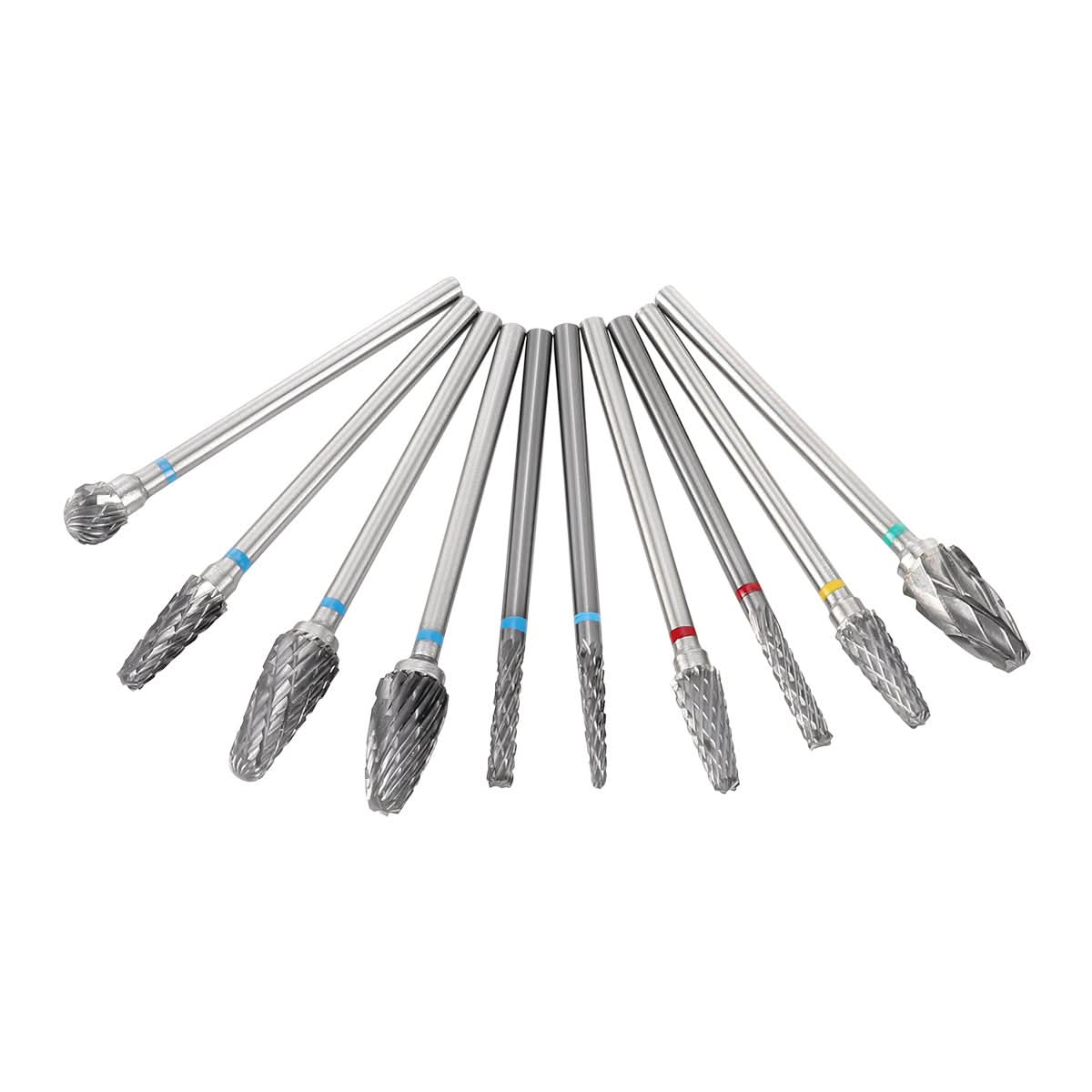 Dental Lab Polishing Bur Carbide Drills Kit HP 2.35mm Type A 10pcs/Box - pairaydental.com