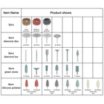 Dental Lab Polishing Kit HP Shank for Composite Ceramic 51pcs/Box - pairaydental.com