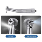 LED Fiber Optic High Speed Handpiece Standard Head Three Water Spray Push Button & 6 Holes Quick Coupler - pairaydental.com