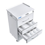 Dental Mobile Cabinet Cart with Hidden Side Auxiliary Drawer Power Socket 4 Drawers - pairaydental.com