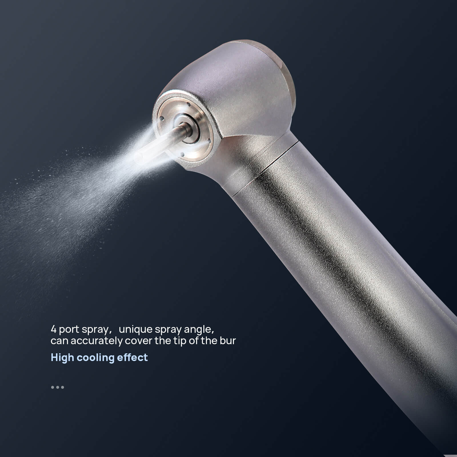 COXO X TITAN CX207-B High Speed Air Turbine Handpiece 4 Holes Super Torque 4 Port Spray H33-SP4