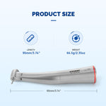 Dental Mini 1:5 Fiber Optic Increase Contra Angle Handpiece Internal Water Quattro Spray - pairaydental.com
