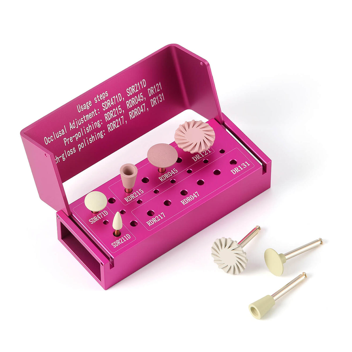 Dental Zirconia Composite Polishing Kit All‑purpose Bur Set RA 2.35mm 8pcs/Kit - pairaydental.com